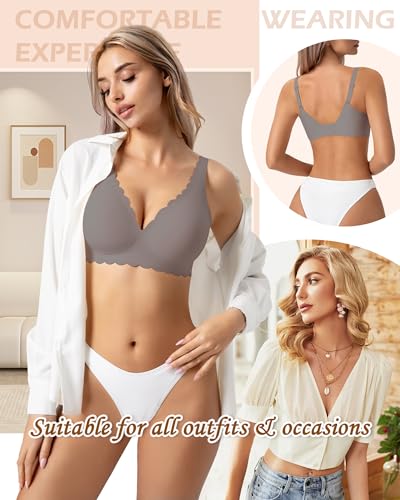 Horisun Seamless Back Support Lifting Neck Wavy Bras Comfort Bra thumb #5