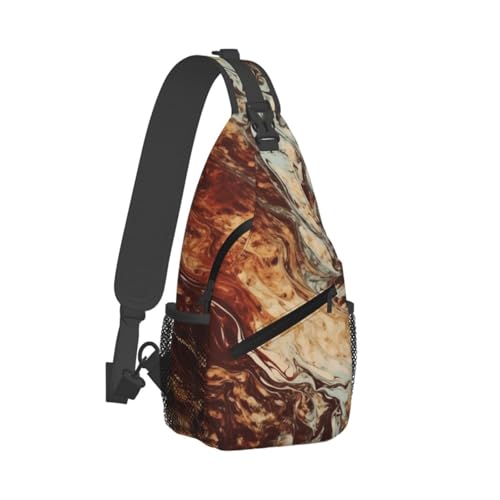 Bolso cruzado de pecho para hombre negro mochila de un solo hombro miniatura 2