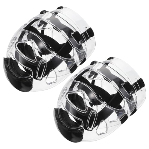 Casque de taekwondo enfant protection faciale transparente karaté kickboxing VICASKY x2