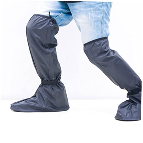 1 par de fundas impermeables para zapatos gruesas, reutilizables y fáciles de poner y limpiar, para uso al aire libre miniatura 7