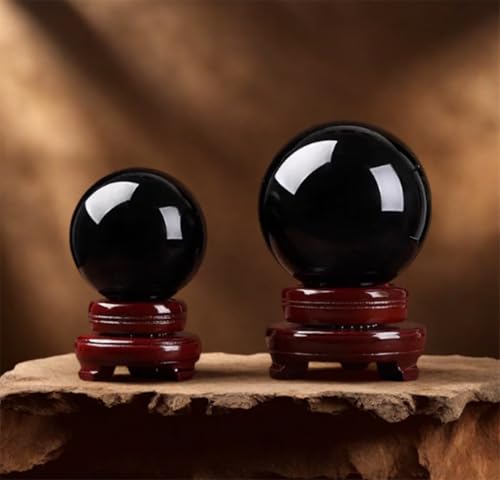 Boule d'obsidienne noire protectrice contre les énergies négatives