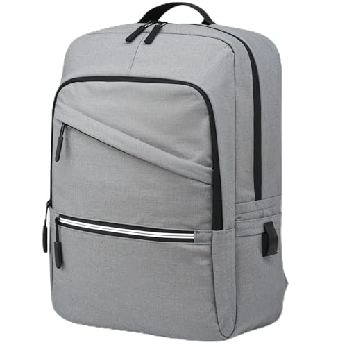 Mochila Masculina Reforçada Notebook Trabalho Viagem Resistente Impermeavel 4 Compartimentos Saida Usb e Fone de Ouvido (UrbanMax (Cinza))