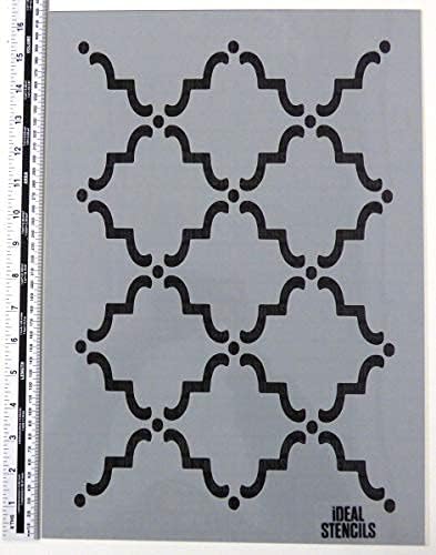 Moroccan Style Pattern Stencil | A4 Size | Home Decor Art Craft | Painting Stencil for Walls, Fabrics, Furniture etc