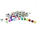 96pcs/lot Mixed Colors 12.5mm 1/2" Scrapbooking Rhinestone Pearl Brads Paper Fasteners Scrapbooking Card Making