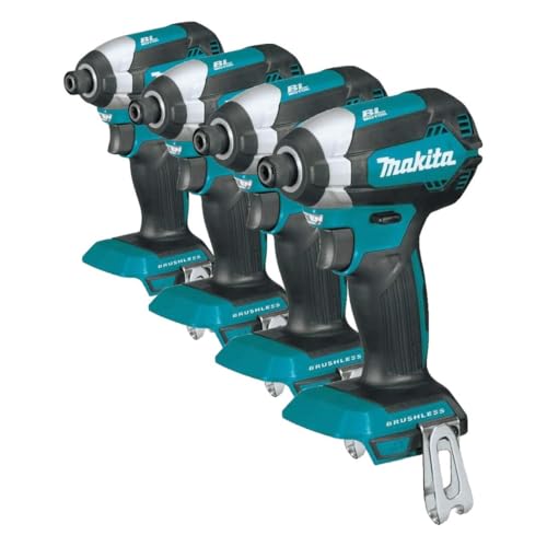 Image of Makita XDT13Z 18V LXT Lithium-Ion Brushless Cordless Impact Driver, Tool Only, Variable Speed (Pack of 4)