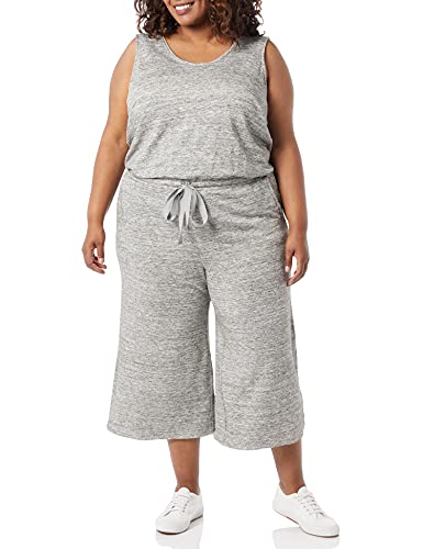 Ladies' Supersoft Terry Relaxed-Fit Sleeveless Wide-Leg Jumpsuit - Perfect for Relaxed Comfort and Style