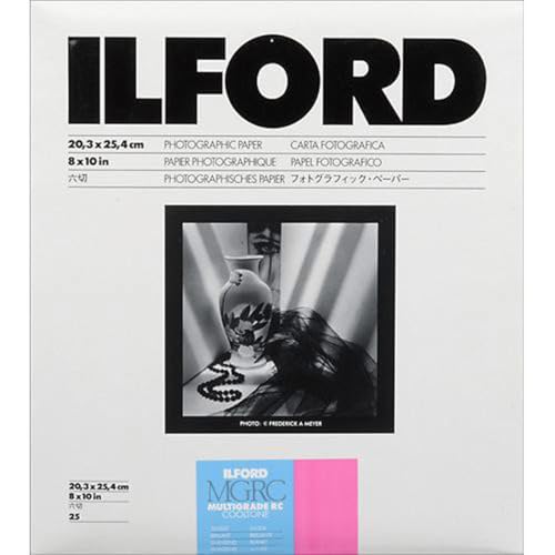 Ilford Multigrade RC Cooltone VC B & W Enlarging Paper - 8x10-25 Sheets - Pearl Surface