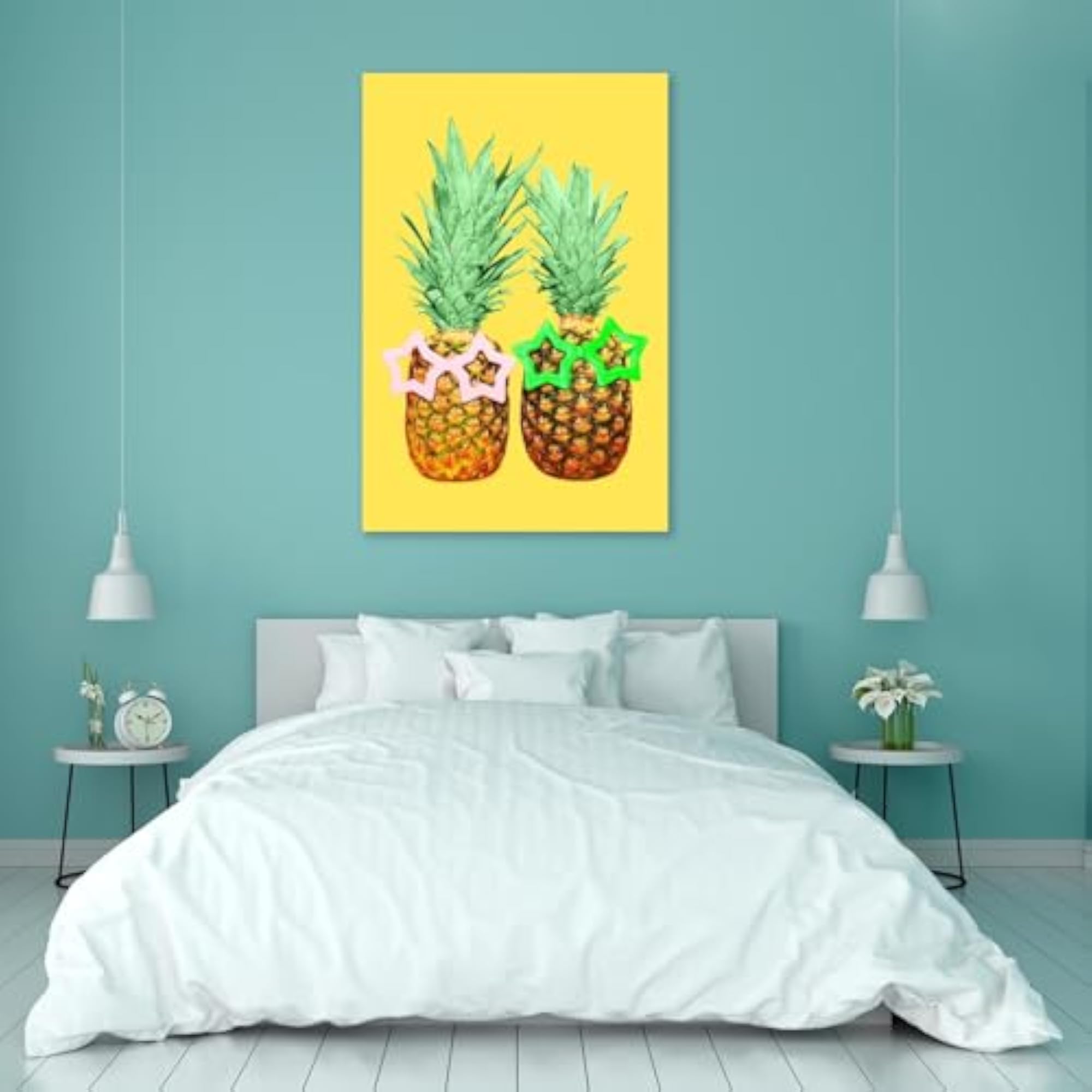 Pineapples with Sunglasses Peel & Stick Vinyl Wall Sticker