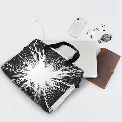 Maletín negro y blanco para laptop ALAZA 13-15.6 pulgadas miniatura 6