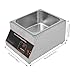 Commercial Chocolate Melting Pot 32-203°F Electric Chocolate Tempering Machine Single Tank Stainless Steel Food Warmer Chocolate Melter/Heater for 26.5 Lbs of Tempered Chocolate