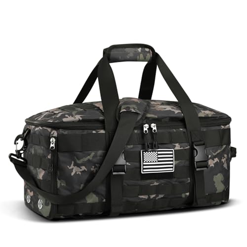 Image of Gym Bags for Men, Tactical Duffle Bag with Shoe Compartment