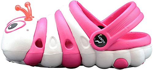 Image of NORTY Toddler Clogs - Fun Baby Clogs With Comfortable Back Strap - Caterpillar Shoes for Kids - Playful Bug Shoes