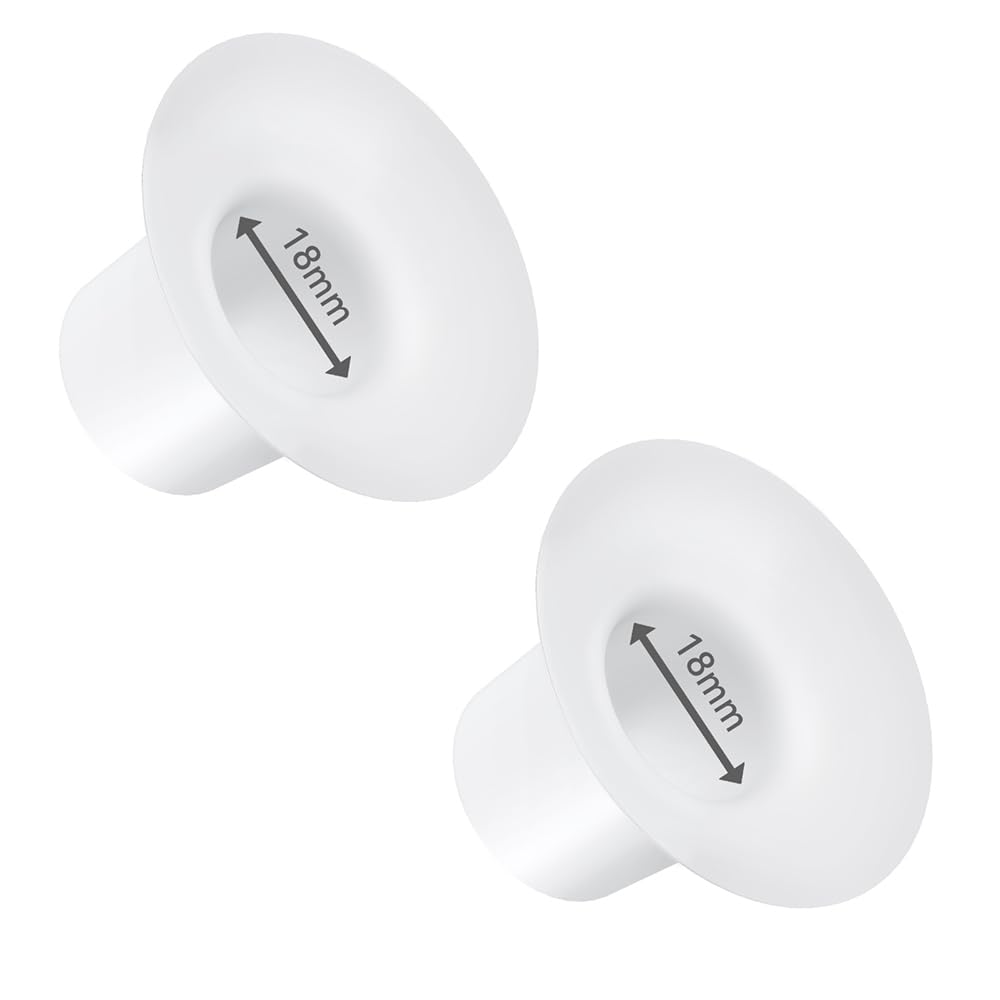 2pc Silicone Flange Inserts 18mm Compatible with Medela/for Spectra S1 S2 / Elvie / S18 S21 / Momcozy S9 S12/ TSRETE 25mm Breast Pump Shields