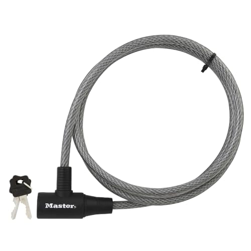 Master Lock 8154DPF Cable Lock, 6-Feet x 3/8-Inch