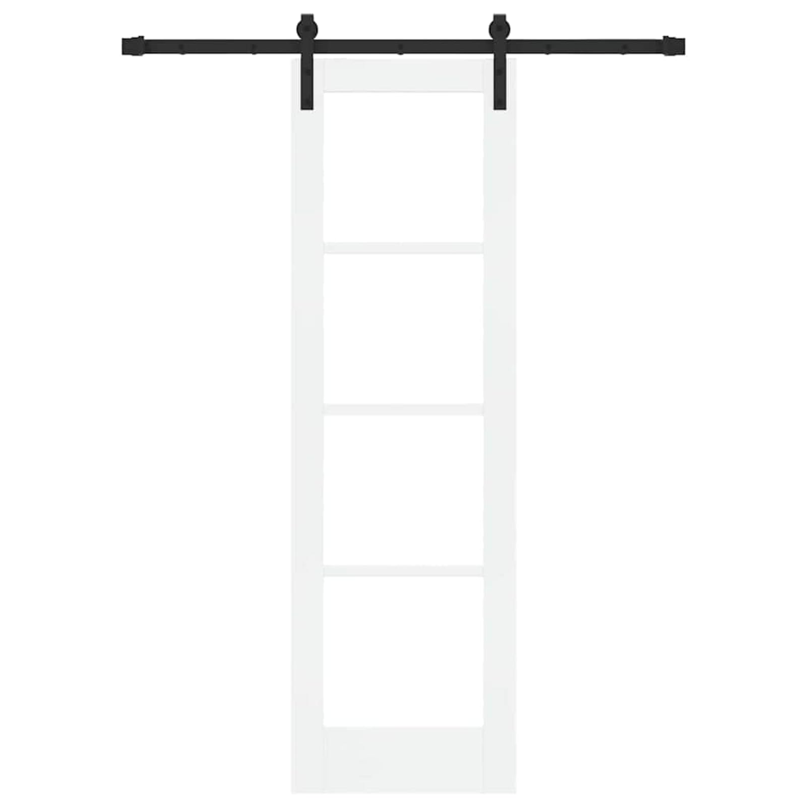 Homgoday Puerta Corrediza de Madera de Pino Maciza con Diseño Moderno y Resistente - 23.7 kg