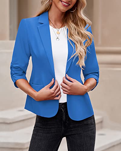 Image of LookbookStore 3 /4 Sleeve Blazers for Women Business Casual Fitted Jackets