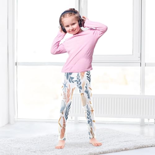 Bolaz Toddler Girls Leggings Printed Yoga Pants Leggings Shell Starfish for Kids4