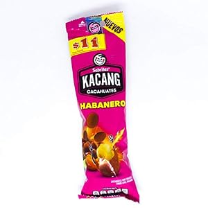 Image of Sabritas Cacahuate Cubierto Frito sabor a Chile Habanero Importado de Mexico Peanuts covered with Chile Habanero Pack of 3