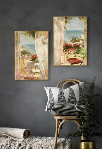 Peinture sur toile paysage marin XBTYKPB 50x70 cm pour décoration salon moderne