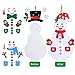 Max Fun DIY Felt Snowman Games Set with58Pcs Crafts Kit Wall Hanging Xmas Gifts for Christmas Winter Holiday Party Decorations (Snowman)