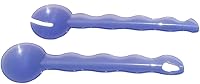 Vista 3 de Tupperware Impressions - Juego de pinzas para servir ensaladas, cucharas entrelazadas, color morado
