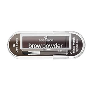 Essence Brow Powder Set, 2.3 gm, Dark and Deep 02 (Amazon Title Guidelines )