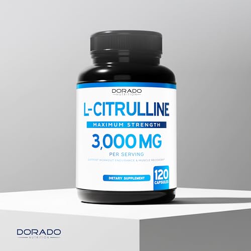 Image of L Citrulline 3000mg Supplement (120 Capsules) Support L Arginine & Nitric Oxide Pills - L-Citrulline For Men & Women - Muscle Recovery & Pump Supplement - 3rd Party Tested, Vegan, Non-GMO - USA Made
