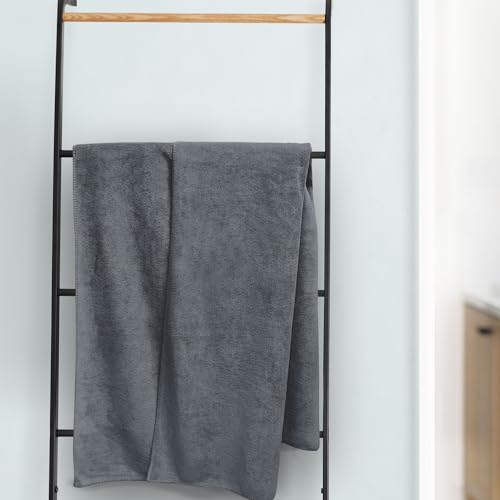Image of Sassoon Venir Microfiber 1 Piece Men Bath Towel 450 GSM (70x145cm, Stormdust Color) Ultra Soft Material, Towel for Daily use