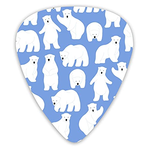 Médiators de guitare Polar Bear impression 3d Premium Picks Sampler 12 packs – Variété de médiators de guitare Plectres - Les Beatles, Paul McCartney, John Lennon, RIngo Starr, George Harrison Médiators de guitare Polar Bear impression 3d Premium Picks Sampler 12 packs - Variété de médiators de guitare Plectres