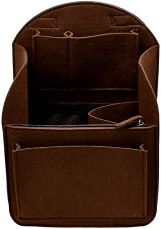 Backpack Organizer Insert - 9 Pocket Felt Storage Travel Bag Purse Tote Shaper with Rounded Top