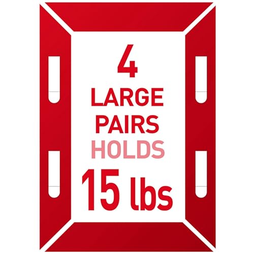 Command Large Picture Hanging Strips - 4 Pairs (8 Strips) Adhesive Strips, Black - Damage Free Hanging - For Posters, Pictures, Frames and Mirrors, Wall Décor and Signs - Holds up to 7.2kg