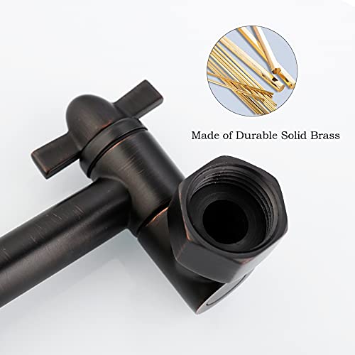 Shower Extension Adjustable Height And Angle Shower Head Extension Arm For Rain Shower Head, Shower Arm Extender Hardware (Oil Rubbed Bronze, 8 Inch) #TOP4