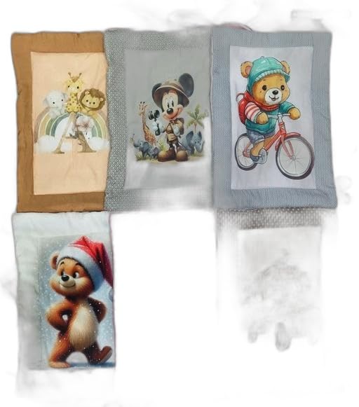 Soft Cotton Baby Goddi for 0?3 Year Kids | Comfortable & Skin-Friendly Newborn Sleeping Mat | Cute Printed Baby Bedding (Pack of 6)|PRA-P1457-image-42