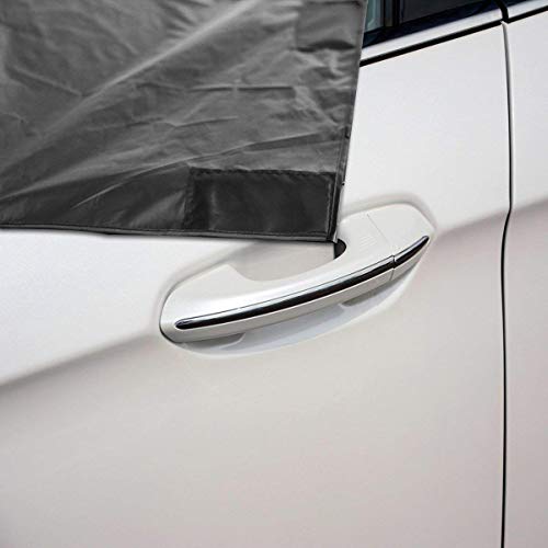 Car Windshield Snow Ice Cover - 2 in 1 Summer Winter Frost Blocker Windshield Cover for Ice and Snow and for Sun Effective Solution for Frozen Windshield - No More Daily Chores Of Scrapping