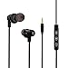 Wired 3.5MM Headphones , Doltech Corded In-Ear Earbuds Stereo Bass Headset Noise Isolating Earphones DT120 (black gold)