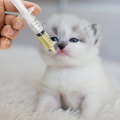 12 Stück Jungvögel Füttern Schlauch,10ml Spritze Mit Schlauch,Knopfkanüle,Futterspritze Küken für Baby Vögel,Papageien,Milch,Wasser,Medikamente,Haustiere Handfütterungswerkzeug,Einfach Zu Reinigen