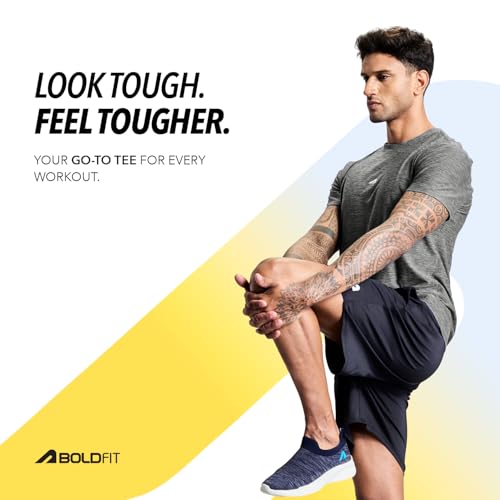 Image of Boldfit Tshirt for Man Regular fit Gym t Shirts for Men Workout Active wear t Shirt for Man Running Mens t-Shirts Running Tshirt for Men Workout Gym wear Mens