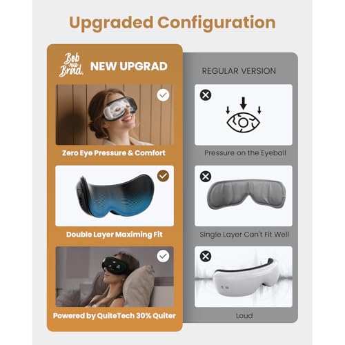 Image of BOB AND BRAD Eye Massager with Heat FSA Eligible HSA, Heated Eye Mask for Dry Eye Relief, Birthday Gifts for Men Women Husband Relax, Temple Massager for Eye Strain Migraine Stress Relief