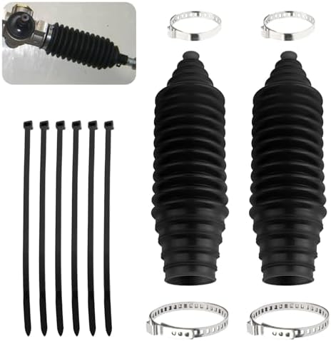 Tie Rod Boot Kit with Pinion Bellow Cable Ties and Clamps,Waterpr...