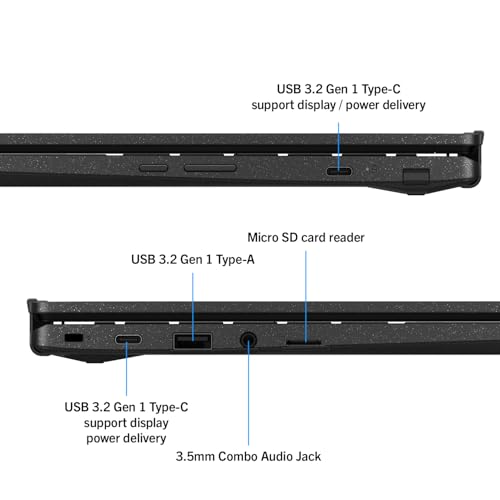 Chromebook CM1402FM2A#B0CZ42YZYG, Notebook con Monitor 14" FHD Glossy, 60Hz, MediaTek Kompanio 520, RAM 4GB, 128GB eMMC, grafica ARM Mali-G52 MC2, Chrome, Grigio - Notebook - Immagine 6