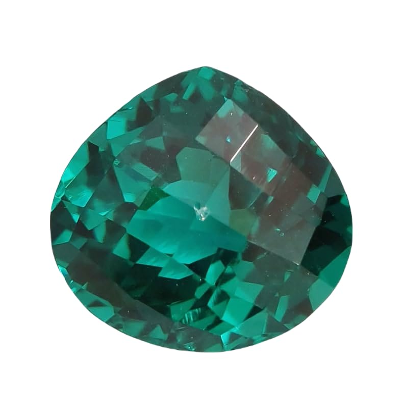 Saphir vert naturel en cœur, offrez un symbole d'amour éternel à monter en bague