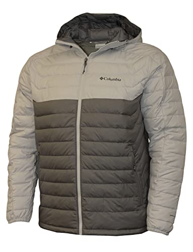 Columbia Men's White Out II Insulated Omni Heat Hooded Jacket (as1, alpha, x l, regular, Light Grey/Dark Grey 022), X-Large
