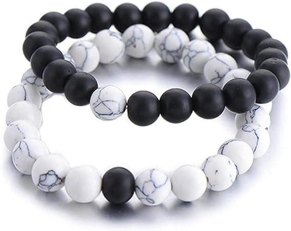 See full amazon price history chart for KHOLAD Couples Gifts,Long Distance Relationship Friendship Bracelets Black Matte Agate & White Howlite Natural Energy Stone Beads Bracelets Bangle for His Hers Men Women KHOLAD Couples Gifts,Long Distance Relationship Friendship Bracelets Black Matte Agate & White Howlite Natural Energy Stone Beads Bracelets Bangle for His Hers Men Women (B0CFHLJW9W) Amazon Price History, Amazon Price Tracker
