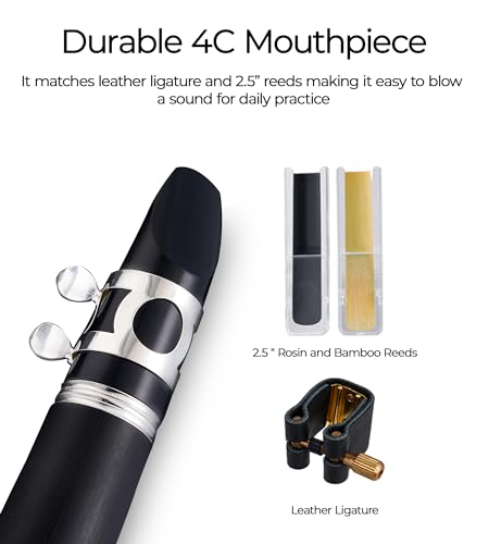 Image of Bb Clarinet Kit for Intermediate, Ebonite Body, Silver-Plated Keys