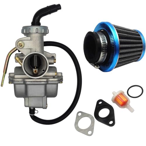Image of PZ20 Carburetor with Air Filter for Taotao SunL Kazuma Baja (1Set) | PZ20 Carb for 50cc 70cc 90cc 110cc 125cc NST Chinese Quad 4 Stroke ATV Go Kart Dirt Bike Honda CRF50F CRF80F (1Set)