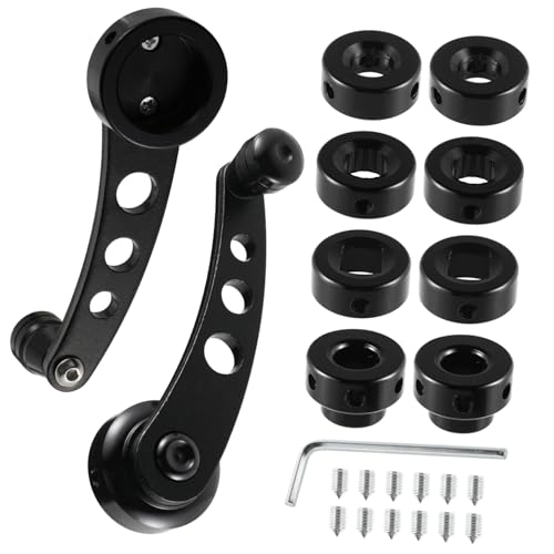 COSMEVIVI Window Crank Knob Aluminum Car Window Handle Mounting Hardware for Easy Installation