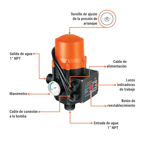 Sensor de presión para hidroneumático 23 sensor de presion para hidroneumatico marca TRUPER (3)