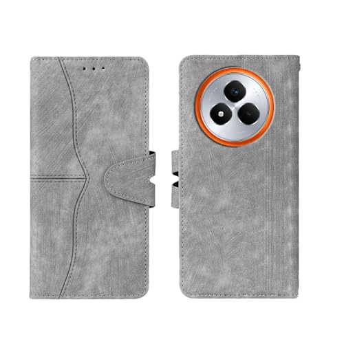 Image of amazon basics Realme Narzo 80 Pro 5G Flip Cover | Card Pockets Wallet & Stand | Flip Cover for Realme Narzo 80 Pro 5G (Gray)