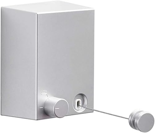Miniatura 1 de BESy Esparcidor retráctil para secadora de ropa con funda ABS + secadora de aluminio con cordón trenzado ajustable, estilo hotel, método