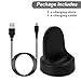 Emilydeals for Gear S3 Charger, Replacement Charging Cradle Dock for Samsung Gear S3 Classic/Frontier Smart Watch (Black)